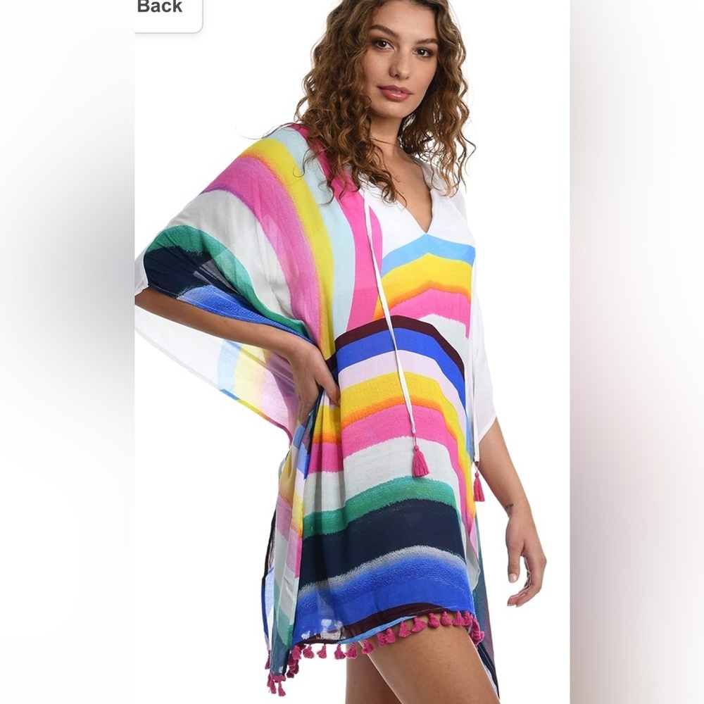 NWT Sunshine 79 Women's Short Sleeve Tunic CoverUp Dress